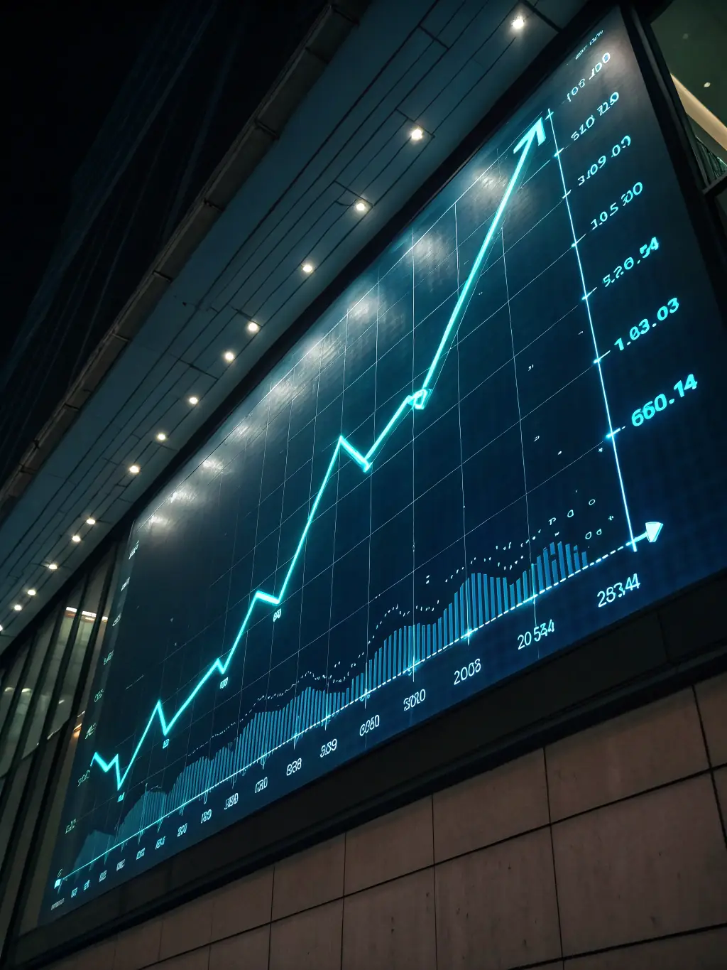 An upward-trending graph symbolizing financial growth, with the Indian flag subtly incorporated in the background, representing the potential of the Indian market.